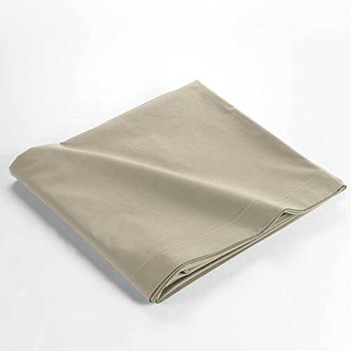 douceur d'intérieur Flat Sheet 240 x 300 cm 100% Organic Cotton Biolina Taupe