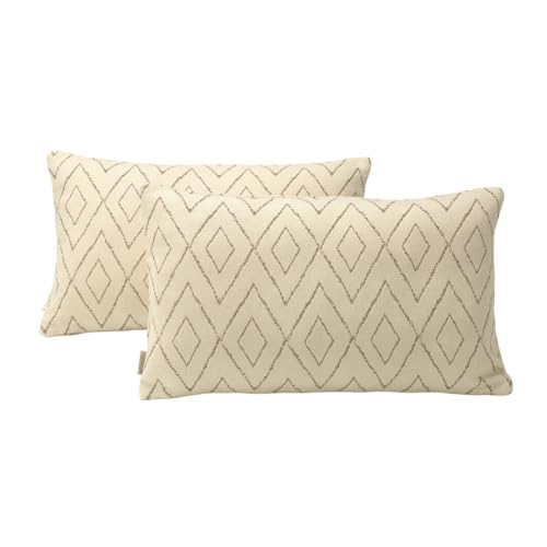 Alexandra House Living Cushion Cover Beige 30 x 50 cm Pack of 2