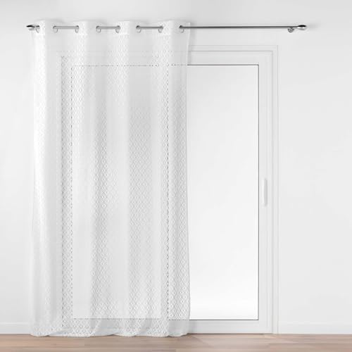Douceur d'Intérieur, Odilia Net Curtain with Eyelets (140 x 240 cm) Mesh