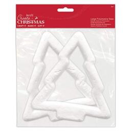 Create Christmas Make Your Own Polystyrene Large Trees, Decorations 2 Pack, For Adult And Kids Christmas Craft Decoration, DIY Art