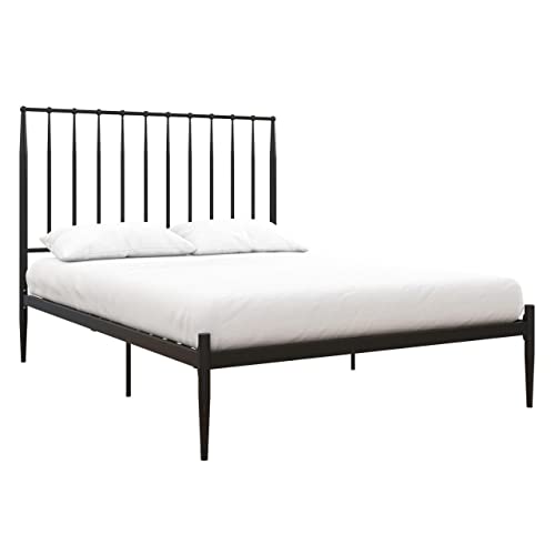 DHP Furniture Giulia Modern Metal Bed White Double