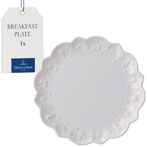 Villeroy & Boch ??? Toy's Delight Royal Classic Breakfast/Dessert Plate White, Dishwasher Safe, Microwave Safe, Christmas, Table, Plate, Premium Porcelain