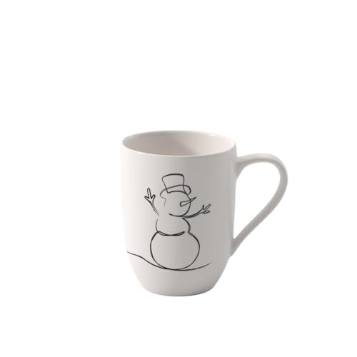Villeroy & Boch ??? Statement Lines Mug Xmas, 280 ml, Premium Porcelain, White
