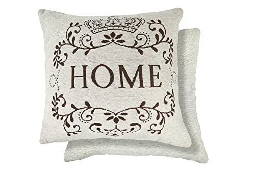 Emma Barclay Amor Home - Cushion Cover in Natural - 17x17 (43x43cm)