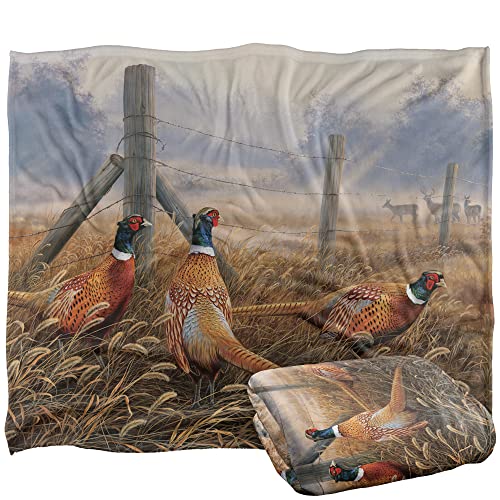 Wild Wings Pleasant Pheasants Silky Touch Super Soft Throw Blanket 152 X 127 Cm