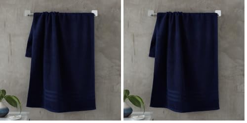 Catherine Lansfield Zero Twist 50 x 85 cm Hand Towel Navy (Pack of 2)