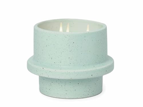 Paddywax Scented Candles Premium Folia Range Candle in Reusable Stackable Ceramic Pot, 326g, Salt & Sage
