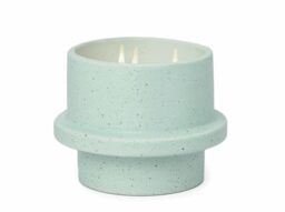 Paddywax Scented Candles Premium Folia Range Candle in Reusable Stackable Ceramic Pot, 326g, Salt & Sage