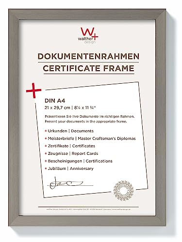 walther design Photo Frame Steel 21 x 29,7 cm (DIN A4) Construction Design Frame JK130D