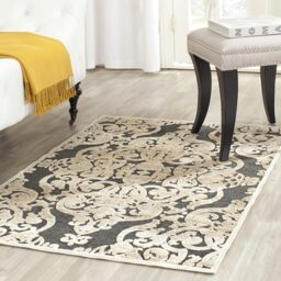 Safavieh Transitional Indoor Woven Rectangle Area Rug, Paradise Collection, PAR348, in Stone / Anthracite, 122 X 170 cm for Living Room, Bedroom or Any Indoor Space