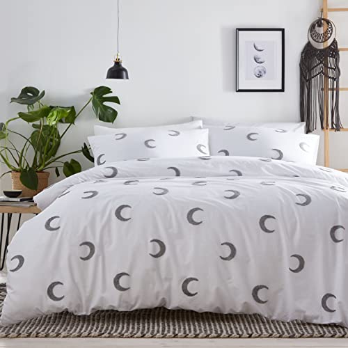 Portfolio Duvet Cover Set, Grey, Double