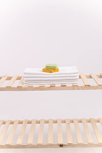 Questo Casa, 5 piece hand towel, 100% cotton, bath towel/hand towel, white, 30x50 cm