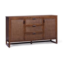 Teamson Home Hatteras 140 cm Wide Sideboard Cabinet, Walnut