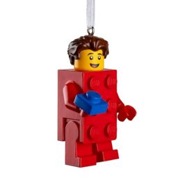 Hallmark LEGO Brick Suit Boy Minifigure Ornament, Collectible, Red