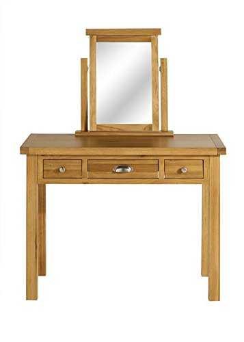 Birlea Woburn 3 Drawer Dressing Table Wood, Oak, 45 x 110 x 83 cm