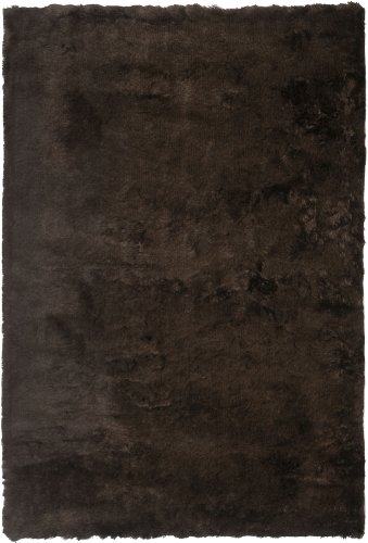 Safavieh Shaggy Indoor Woven Accent Area Rug, Paris Shag Collection, SG511, in Chocolate, 61 X 91 cm for Living Room, Bedroom or Any Indoor Space