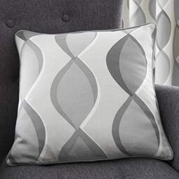Fusion - Lennox - 100% Cotton Filled Cushion - 43 x 43cm in Grey