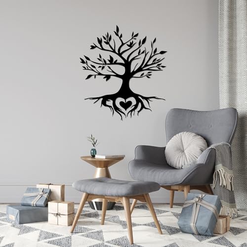 Stylish Black Decorative Metal Wall Accessory, 67 x 79 cm, 100% Metal, 1.5 mm Thick, Easy Wall Mounting, Perfect for Modern Home Decor