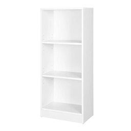 VASAGLE Bookcase, 3-Tier Bookshelf, Open Storage Shelf, Shelving Unit, 24 x 40 x 93 cm, for Living Room, Home Office, Dining Room, Cloud White CUSTOS Collection LBC103W