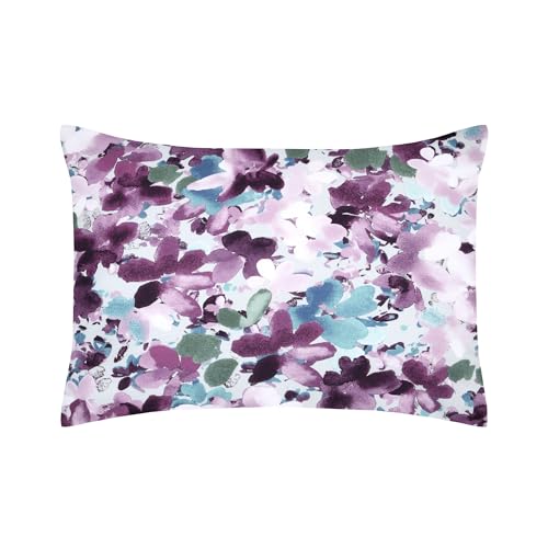 STOF - Pillowcase Bag - Size 50 x 70 cm - Quality Cotton Percale - 100% Oeko-Tex Certified Cotton - Mauve - Pink - Periwinkle Model - Bed Linen - Classic - Flowers
