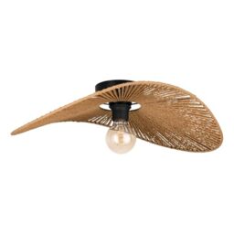 Eglo Ceiling Lamp Siruela, Nature Design Flush Mount Light Fixture