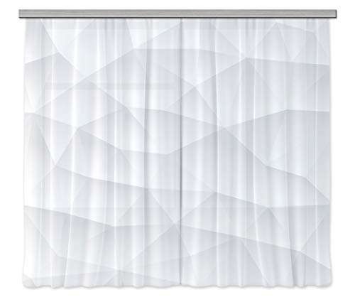 AG DESIGN Curtains, 3D Photo Print, Light, 100% PES, Multi-Colour, 280 x 245 cm