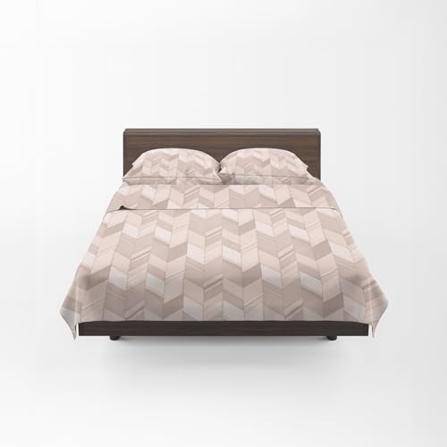 Osama Home Guzzini Classic – Percale Cotton Bed Set with Double Bed Sheets 180 x 280 cm + 1 Fitted Sheet with Fitted Sheet 125 x 200 cm Mattress 30 cm + 2 Pillow Cases for Bed 50 x 80 cm