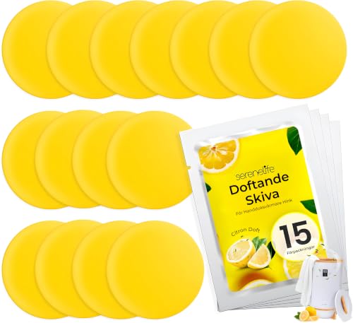 SereneLife Lemon Fragrance Scented Disc for Towel Warmer Bucket, Yellow, One Size, Lemon