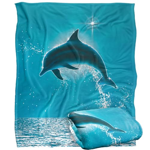 Jq Licensing - Royce Mcclure Dolphin Sun Silky Touch Super Soft Throw Blanket 152 X 127 Cm