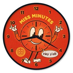 Pyramid International Loki Wall Clock (Miss Minutes) 25cm Diameter - Official Merchandise, White