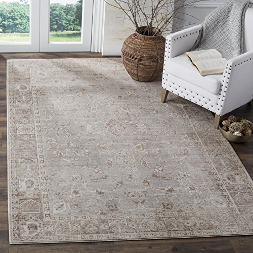 Safavieh Craft Art-Inspired Indoor Woven Rectangle Area Rug, Valencia Collection, VAL105, in Grey / Multi, 152 X 244 cm for Living Room, Bedroom or Any Indoor Space