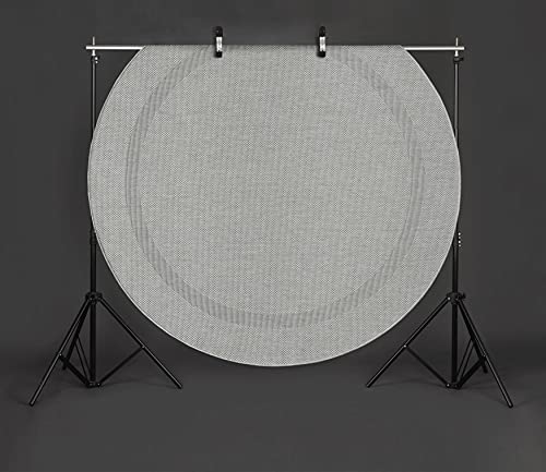 Mia's Teppiche Lara In- and Outdoor Rug, Flat Fabric, 160 cm, round, Grey