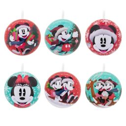 Hallmark Disney Mickey & Minnie Mouse Christmas Tree Decorations, 12-Pack
