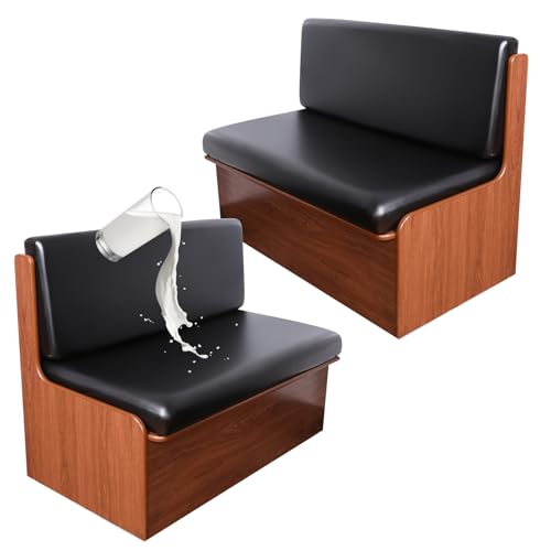 FUANGUI RV Dinette Cushion Covers, Waterproof PU Leather Stretch Camper Booth Seats Replacement RV Cushion Covers Washable Sofa Furniture Protector