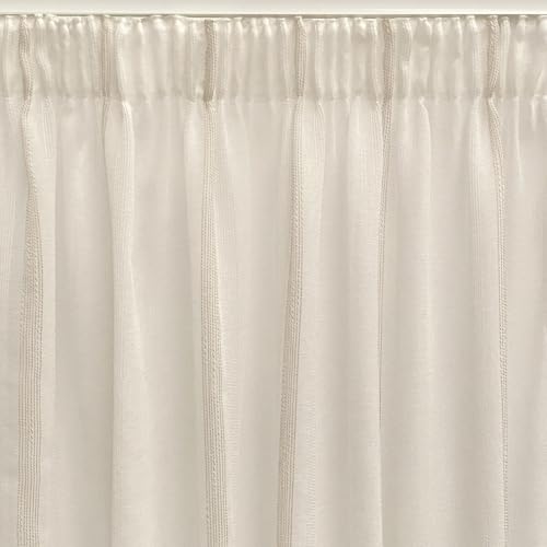 Alexandra House Living Cardigan Curtain Beige 300 x 270 x 1 cm Translucent