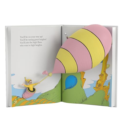 Hallmark Keepsake Christmas Ornament, Dr. Seuss's Oh, The Places You'll Go! Book, Gifts for Dr. Seuss Fans