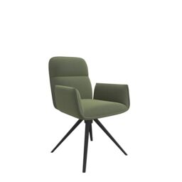 Office Hippo FAZE ARMCHAIR I BLACK 4 STAR BASE I GREEN FABRIC