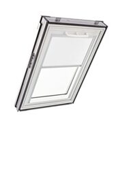 Original Roto Blackout Roller Blind ZRV Almost complete Blackout Guide Rail Silver For Roto Roof Windows Series Q Size 114/160 - 11/16 Colour White
