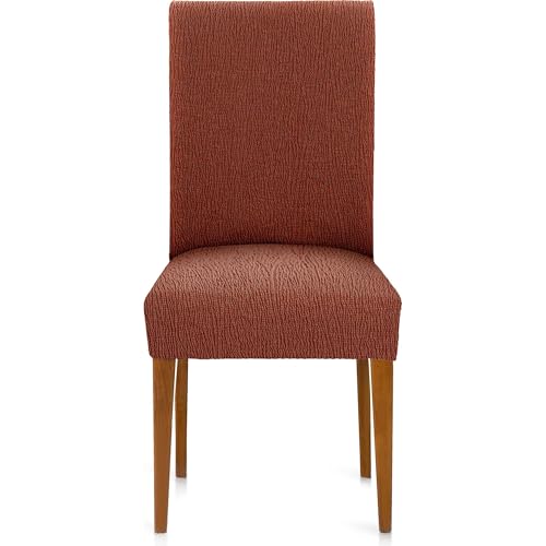 ECOMMERC3 - 2 Universal and Versatile Chair Covers - Orange Chair Cover Protector Easy to Install for Back, Seat and Arms