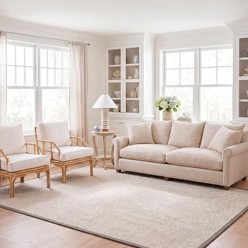 Safavieh Natural Fiber Rug for Living Room, Dining Room, Bedroom - Natural Fiber Collection, Short Pile, in Natural and Beige, 67 X 183 cm