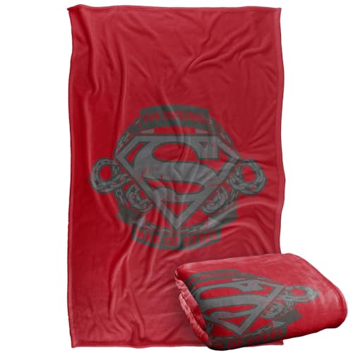 LOGOVISION Superman Father'S Day Man Of Steel Ball Of Chains Silky Touch Super Soft Throw Blanket 91 x 147 Cm