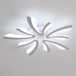 Comely Ceiling Light, LED Ceiling Lamp 50W, 6500K Cold White Light Flush Mount Acrylic Modern Lighting Fixture for Living Room Bedroom, 72cm