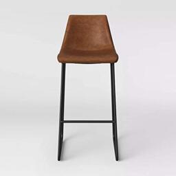 Project 62 Bowden Faux Leather Barstool Stool (Caramel Brown) One