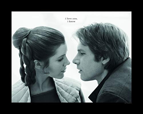Komar Wall Picture Star Wars Classic Leia Han Love Children's Room Decoration Art Print without Frame WB124-50x40 cm Size: 50 x 40 cm (Width x Height)