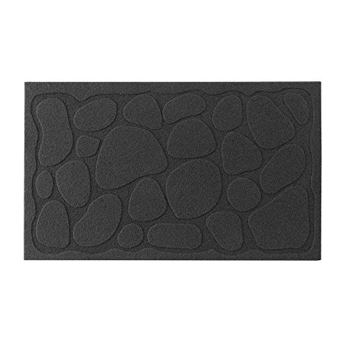 Douceur d'Intérieur Graphite Rectangular Entrance Mat, Multi-Colour, 45 x 75 cm