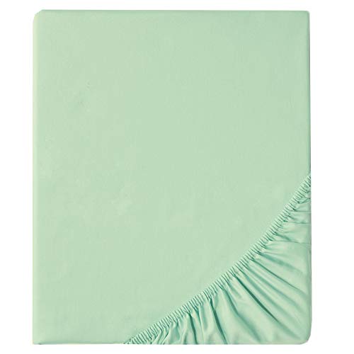 aqua-textil Luxury Bedding sets for mixing and matching 120 x 200 cm Bed sheets mint Mako cotton satin