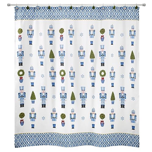 Avanti Linens Fabric Shower Curtain Holiday Bathroom Decor, Multicolor