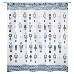 Avanti Linens Fabric Shower Curtain Holiday Bathroom Decor, Multicolor