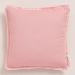 ROOM99 Boca Chica, 50 x 50 cm, Decorative Cushion Cover, Throw Cushion Cover, Aesthetic, Modern, Bedroom, Living Room, Boho, Powder Pink, 1 Piece