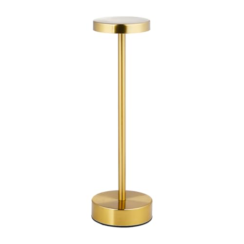 Grundig Rechargeable Desk Lamp - Wireless Touch USB C Lamp 3 Lighting Modes - Gold - 8 x 32 cm